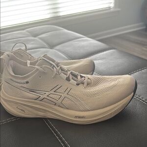 Asics Cream Athletic Sneakers
